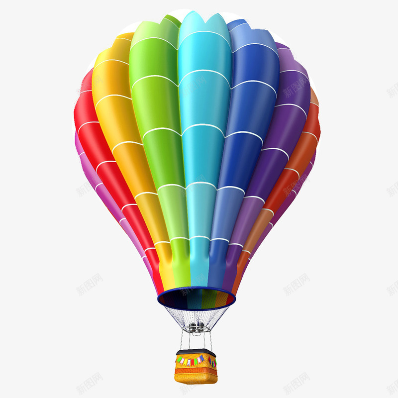 多彩热气球氢气球装饰元素png免抠素材_88icon https://88icon.com 元素 多彩 氢气 热气球 空气球 装饰