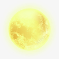 中秋节模糊的黄色月亮素材
