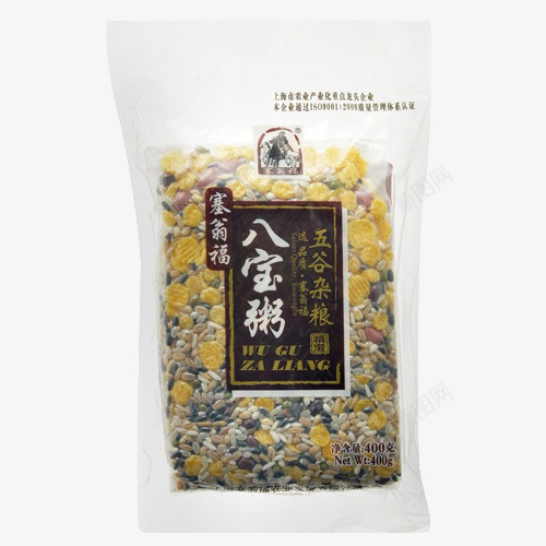 塞翁福八宝粥食材png免抠素材_88icon https://88icon.com 五谷杂粮 产品实物 八宝粥 袋装 食材