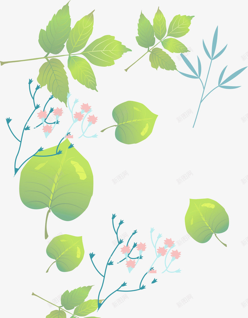 叶子主题剪影png免抠素材_88icon https://88icon.com 主题 剪影 叶子 素材