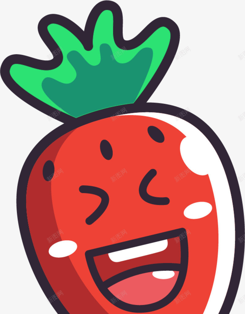 夏季卡通开心的草莓png免抠素材_88icon https://88icon.com 卡通草莓 夏季草莓 开心的草莓 水果 童趣 红色草莓