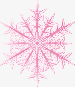 浪漫冬雪粉红色镂空雪花图矢量图高清图片