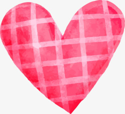 情人节红色水彩爱心素材