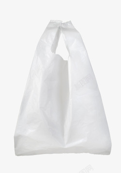 人造材质白色塑料袋高清图片