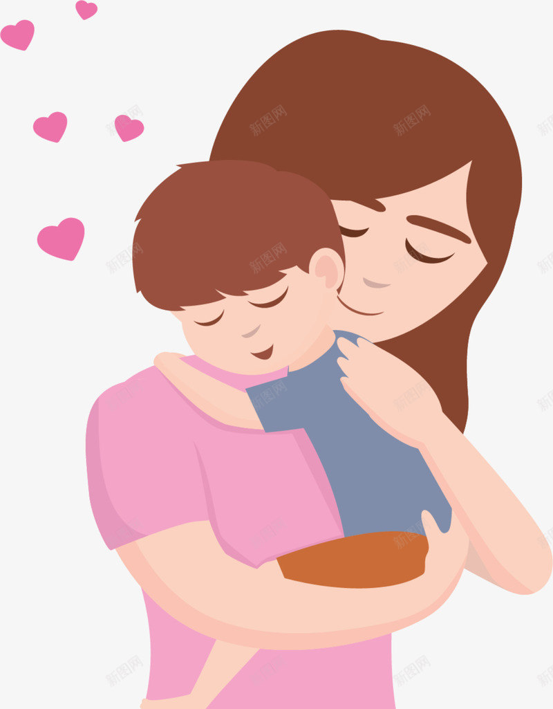 母亲节抱着孩子的妈妈png免抠素材_88icon https://88icon.com 安睡 开心 抱着孩子的妈妈 母亲节 爱心满满 红色爱心