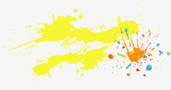 黄色奥运会体育涂鸦素材