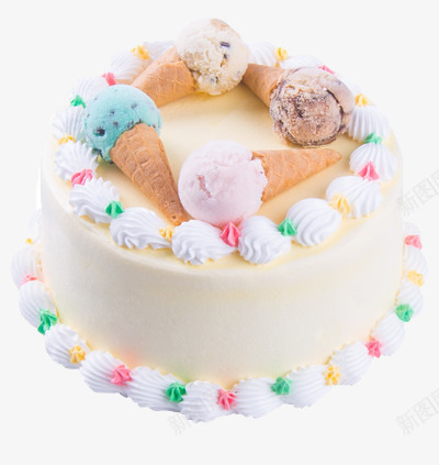 冰淇淋蛋糕png免抠素材_88icon https://88icon.com 手工 甜筒 美味