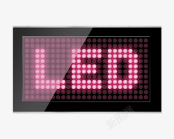 红色电子产品LED显示屏高清图片