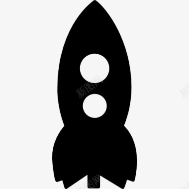 火箭在垂直位置上太空旅行图标图标