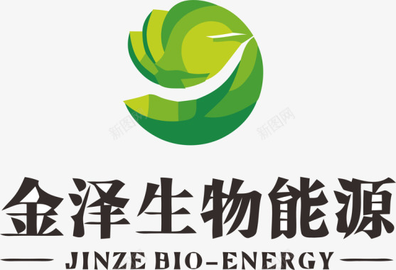 绿色能源图标金色生物能源logo矢量图图标图标
