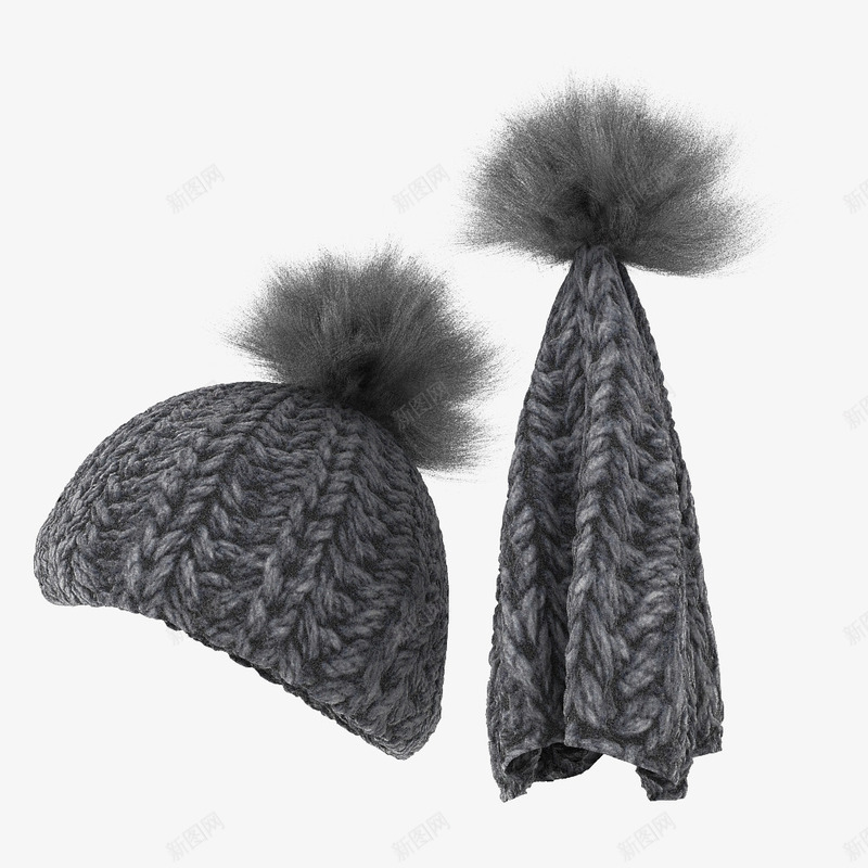 有质感的灰色毛线帽子png免抠素材_88icon https://88icon.com 冬天 帽子 毛线 灰色