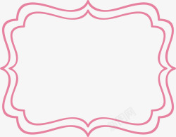 邮票印章粉色边框矢量图高清图片