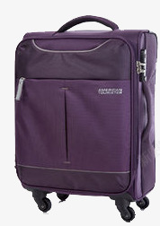 紫色美国旅行者行李箱品牌素材