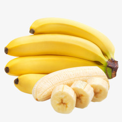 香蕉片新鲜香蕉水果高清图片