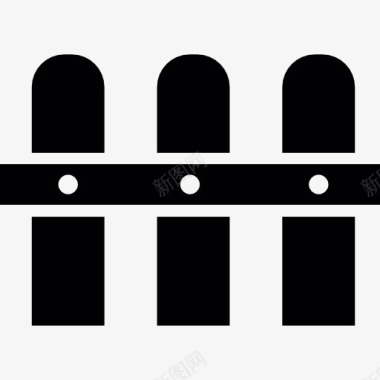 矢量篱笆三木板栅栏图标图标