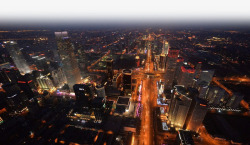 北京夜景俯视图素材