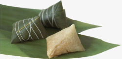 端午节粽子粽叶剥开的粽子装饰素材