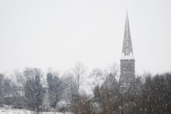 冬天美景雪中的景色高清图片