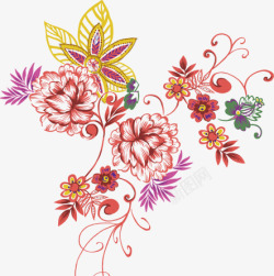 节日庆典婚庆花纹装饰图案素材