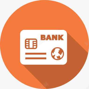 银行银行卡金融商务图标矢量图图标