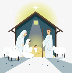 耶稣降临圣诞耶稣降临矢量图高清图片