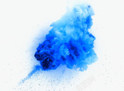 战争的武器创意蓝色爆炸烟雾高清图片
