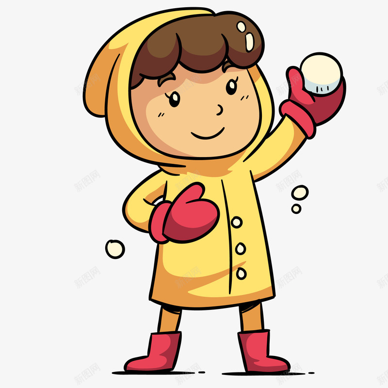 手绘冬季打雪仗的男孩矢量图ai免抠素材_88icon https://88icon.com 人物 冬天 孩子 户外活动 打雪仗 打雪仗的孩子 男孩 矢量图