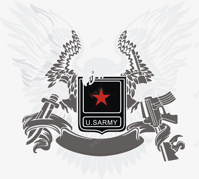 手绘黑白美国老鹰png免抠素材_88icon https://88icon.com 国会标志 手绘老鹰 星星 白头鹰 美国国徽 美国标志 美国鹰
