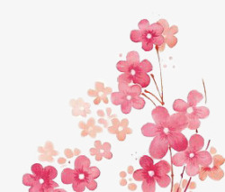 红色花朵背景素材