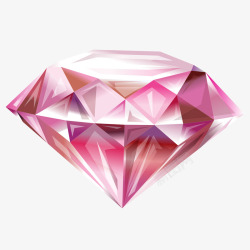 粉色钻石背景粉红色圆形立面钻石矢量图高清图片