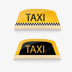 taxi车灯出租车矢量图高清图片