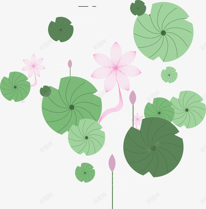 夏季中国风手绘荷花装饰矢量图ai免抠素材_88icon https://88icon.com 中国风 夏季 手绘 手绘荷花 荷叶 荷花 荷花装饰 莲花 矢量图
