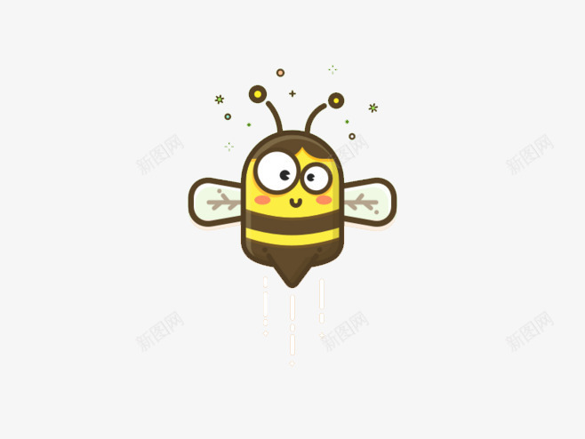 呆呆的蜜蜂png免抠素材_88icon https://88icon.com 蜜蜂 采集 飞行