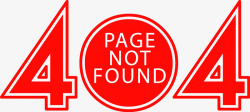 网页404错误矢量图素材
