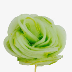 绿色蔬菜做的摆盘花素材