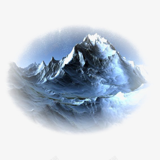 雪山元素png免抠素材_88icon https://88icon.com 唯美 夜晚 深夜 雪山免扣PNG 风景