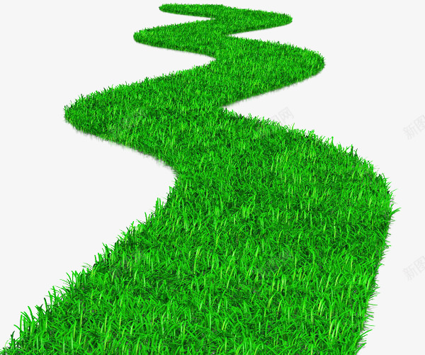 绿色手绘蜿蜒小道png免抠素材_88icon https://88icon.com 小路 弯曲 弯道 手绘 绿色 草地 蜿蜒小路 道路