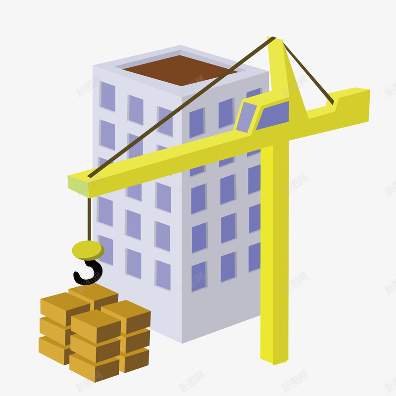 高层建筑塔吊施工矢量图ai免抠素材_88icon https://88icon.com 塔吊 工地 工地塔吊 施工 矢量图 高层建筑