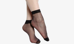 轻薄黑丝袜素材