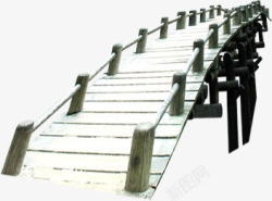 竹桥平静水面竹桥高清图片