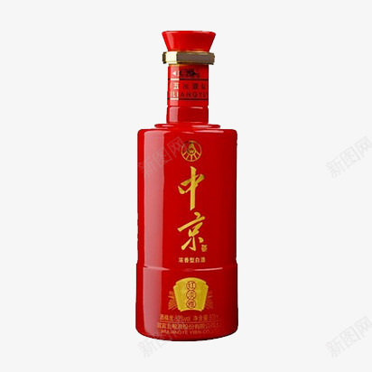 五粮液中京红酒png免抠素材_88icon https://88icon.com 中京红 五粮液 产品实物 淡雅 白酒