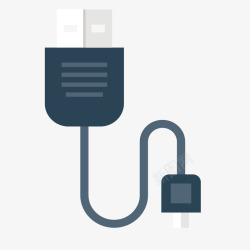 USB数据线矢量图素材