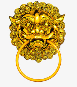 金属狮子头门环png免抠素材_88icon https://88icon.com 企业 投资 模版 狮子头 理财 金融 门环 黄金