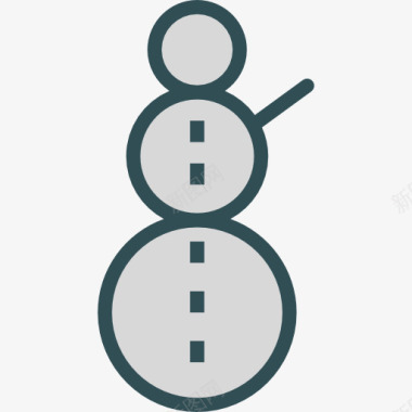 冬天的雪人雪人图标图标