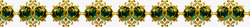 绿色珠宝花纹边框装饰素材
