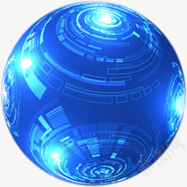蓝色地球星球png免抠素材_88icon https://88icon.com 互联网科技 圆球 星球 经验球 蓝色地球 蓝色球体