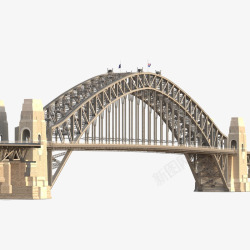 钢材灰色铁材质铁索桥素材