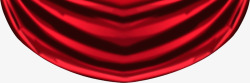 红色圆形丝绸舞台开业素材