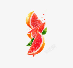 切开的血橙红橙橙子高清图片