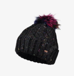 女冬季彩色貉子毛套头帽素材